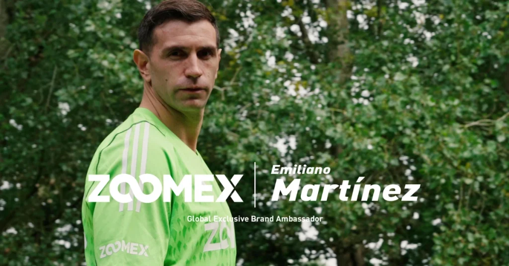 Zoomex Announces Argentine Football Star Emiliano Martínez as Its Global Exclusive Brand Ambassador