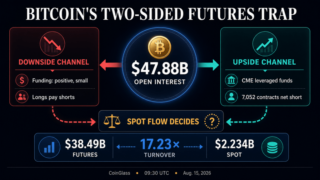 A $48 billion Bitcoin leverage trap is about to trigger a massive forced exit the moment price boundaries break