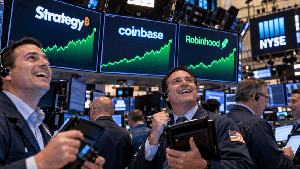 Strategy, Coinbase surges as Bitcoin hits $80k again, SEC eases tokenized trading