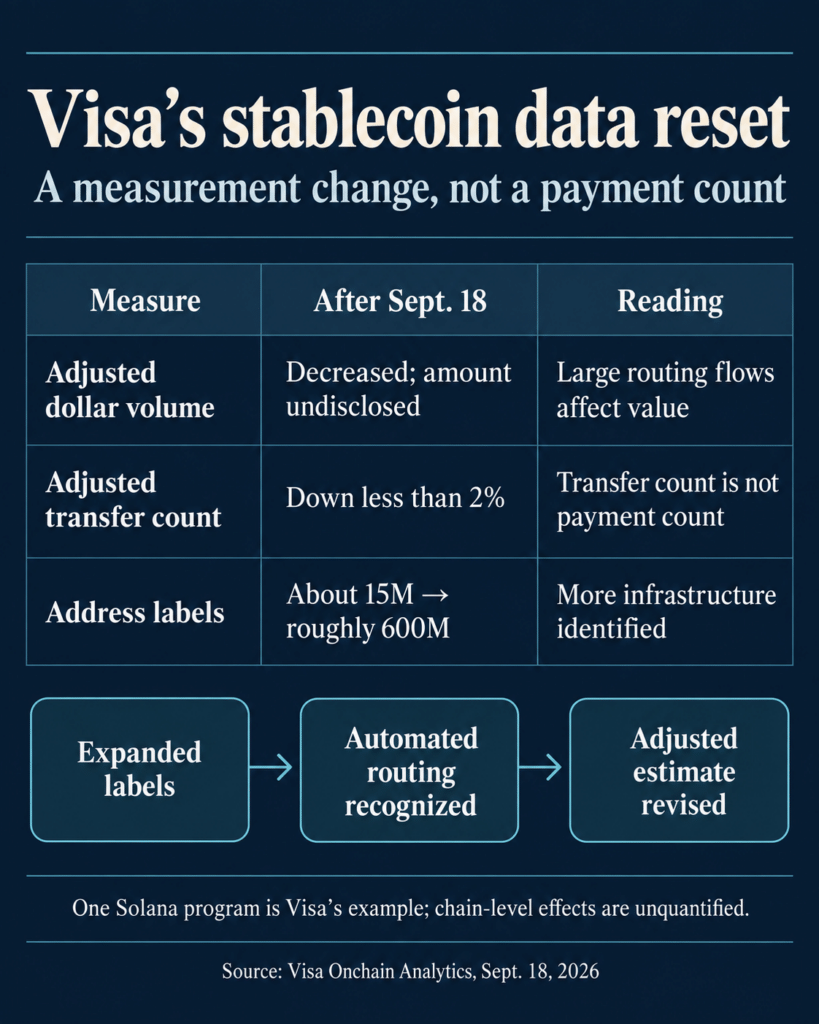 Visa cuts reported stablecoin volume but there’s no proof payments fell