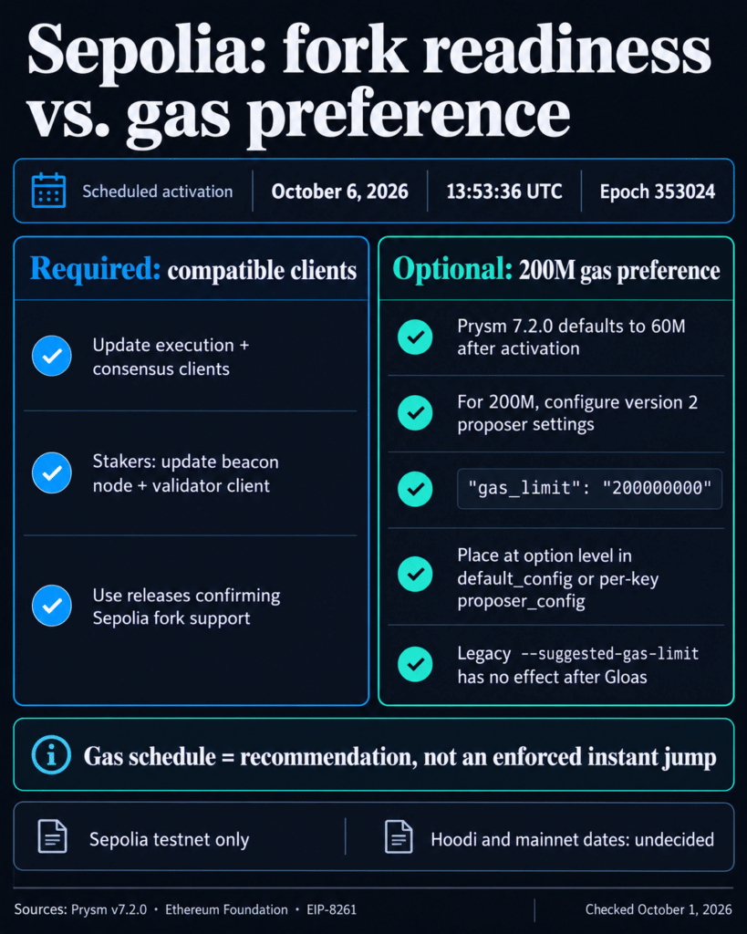 Ethereum is preparing a 200 million gas push as its Layer 1 scaling strategy accelerates